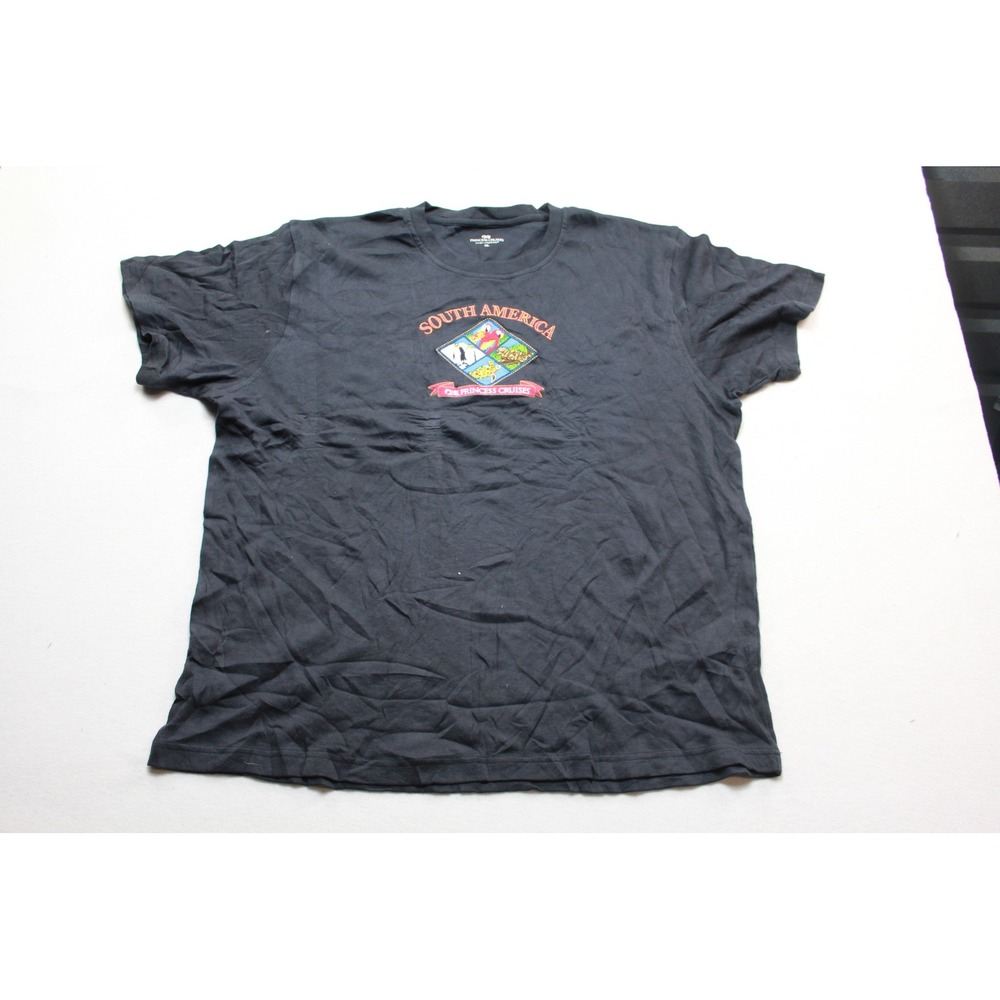 Princess Cruises T-Shirt Mens Extra Large Blue Excellent South America Graphic